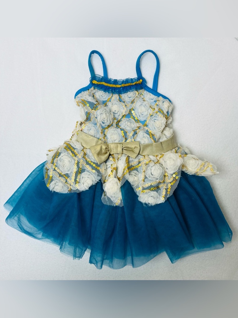 Revolution Dancewear Flower Fairy Lullaby Tutu Girls XSC Blue Recital